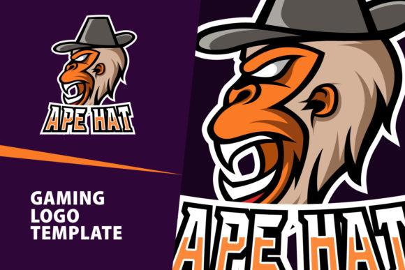 Ape Mascot Gaming Logo Design: A Bold Vector Template for Creators