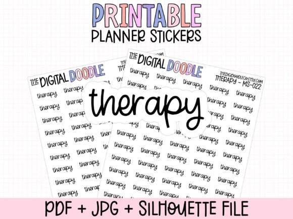 Chic Therapy Stickers to Personalize Your Planner