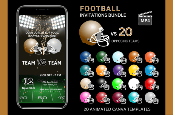 Game Day Invitations That Score Big: The Gold Team Bundle