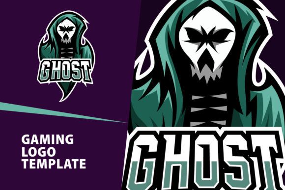 Ghost Mascot Gaming Logo Design: A Vector Template for Esports Branding