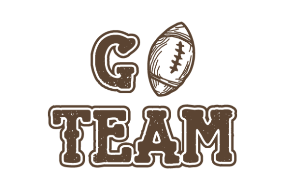 Go Team Football SVG: Capturing Game Day Spirit in Hand-Drawn Style