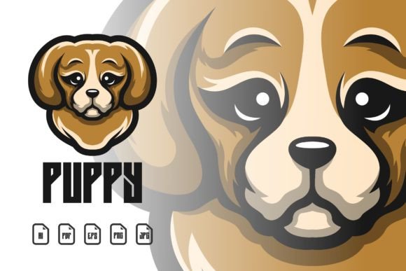 Illustration Puppy Mascot Logo: A Playful Asset for Your Brand