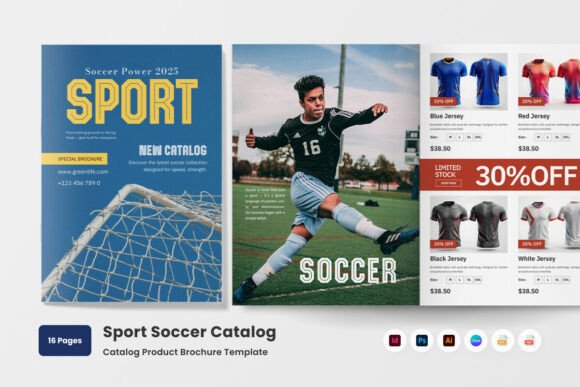 Modern Football Brand Catalog: A Template for Match Day Marketing