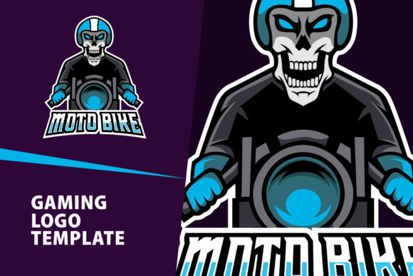 Moto Bike Mascot Gaming Logo Design: Fuel Your Brand Identity