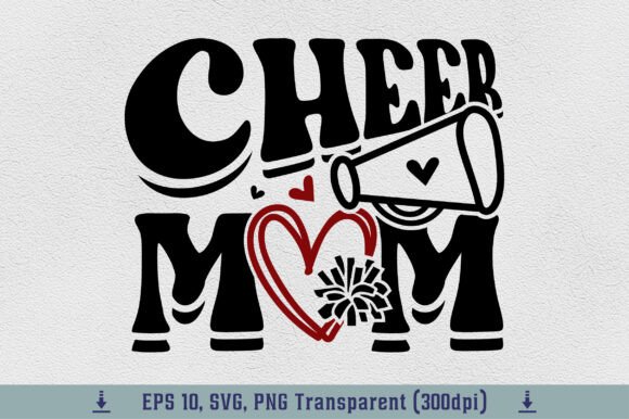 Retro Cheer Mom SVG: Vintage Spirit for Modern Projects