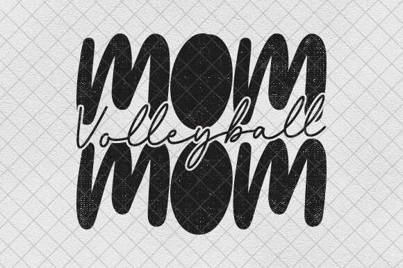 Retro Sport Mama PNG: Volleyball Mom Design for Game Day