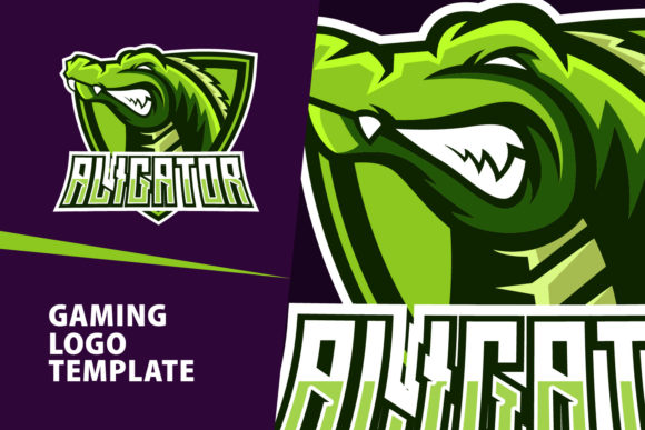 Unleash Your Brand: The Aligator Mascot Gaming Logo Design